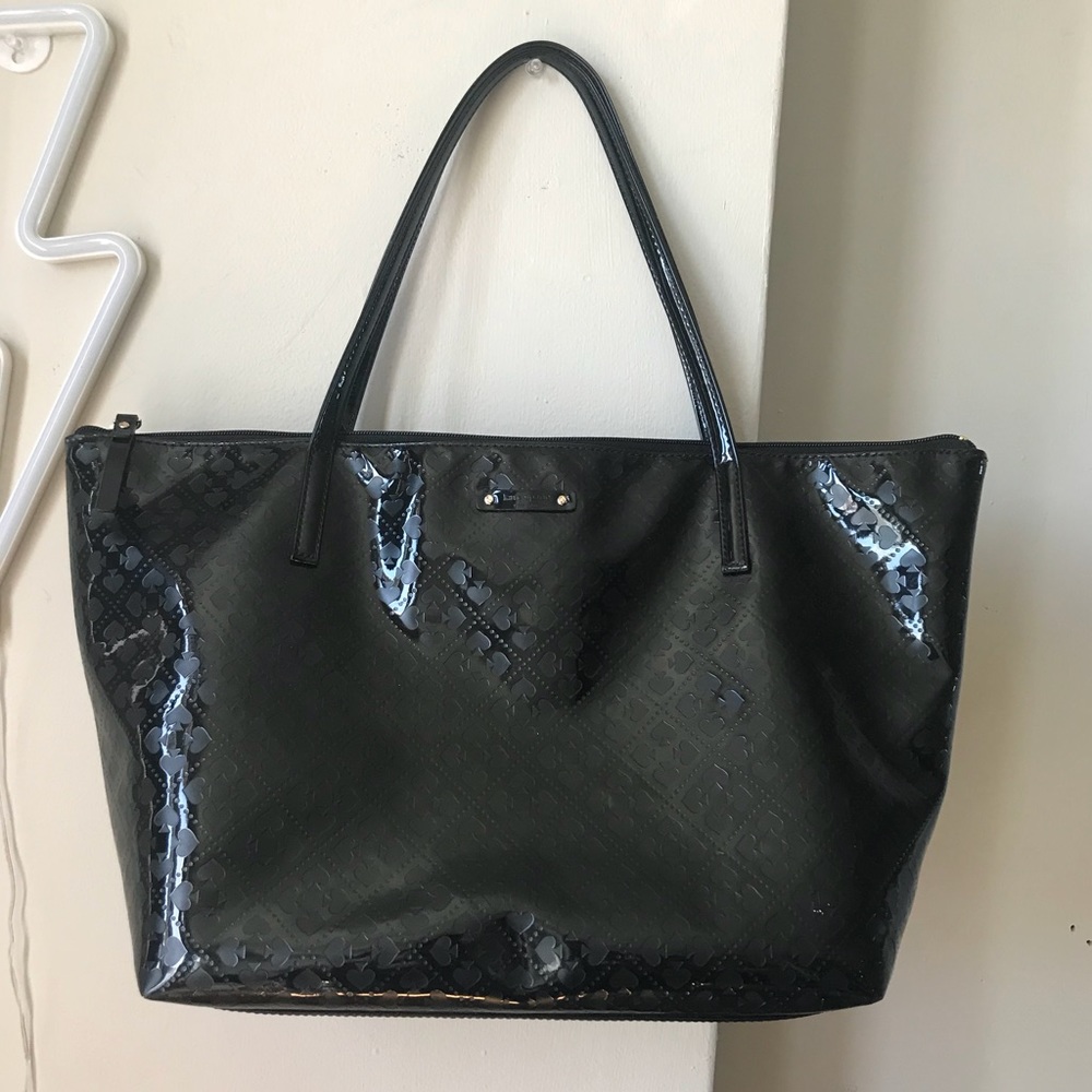 Kate Spade Glossy Black Bag